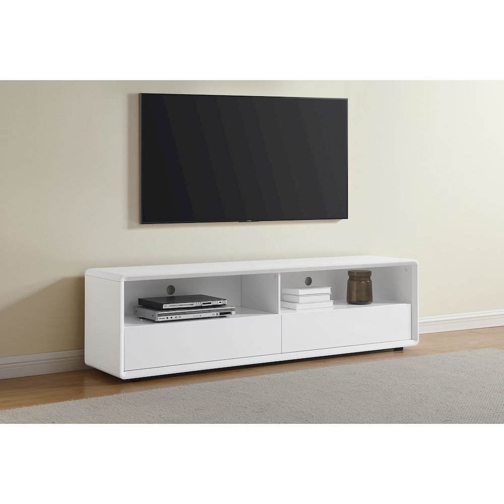 Ellice 71-inch TV Stand Media Console White