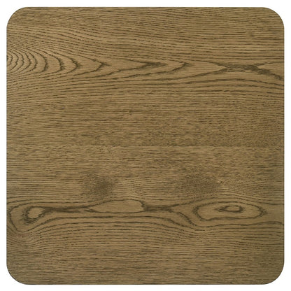 Castlewood Engineered Wood Accent Side End Table Brown Oak
