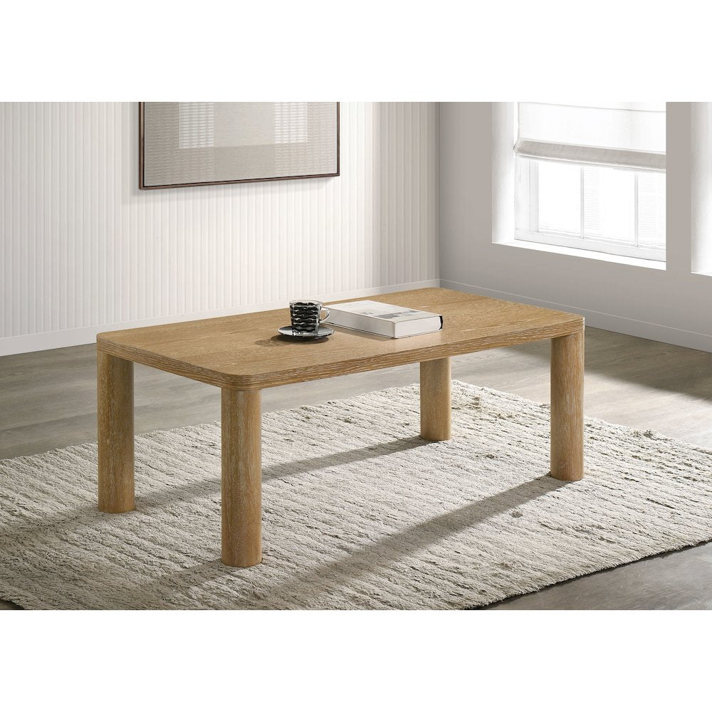 Castlewood Engineered Wood Cocktail Coffee Table Light Oak