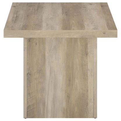 Devar 2-piece Square Coffee End Table Set Distressed Pine