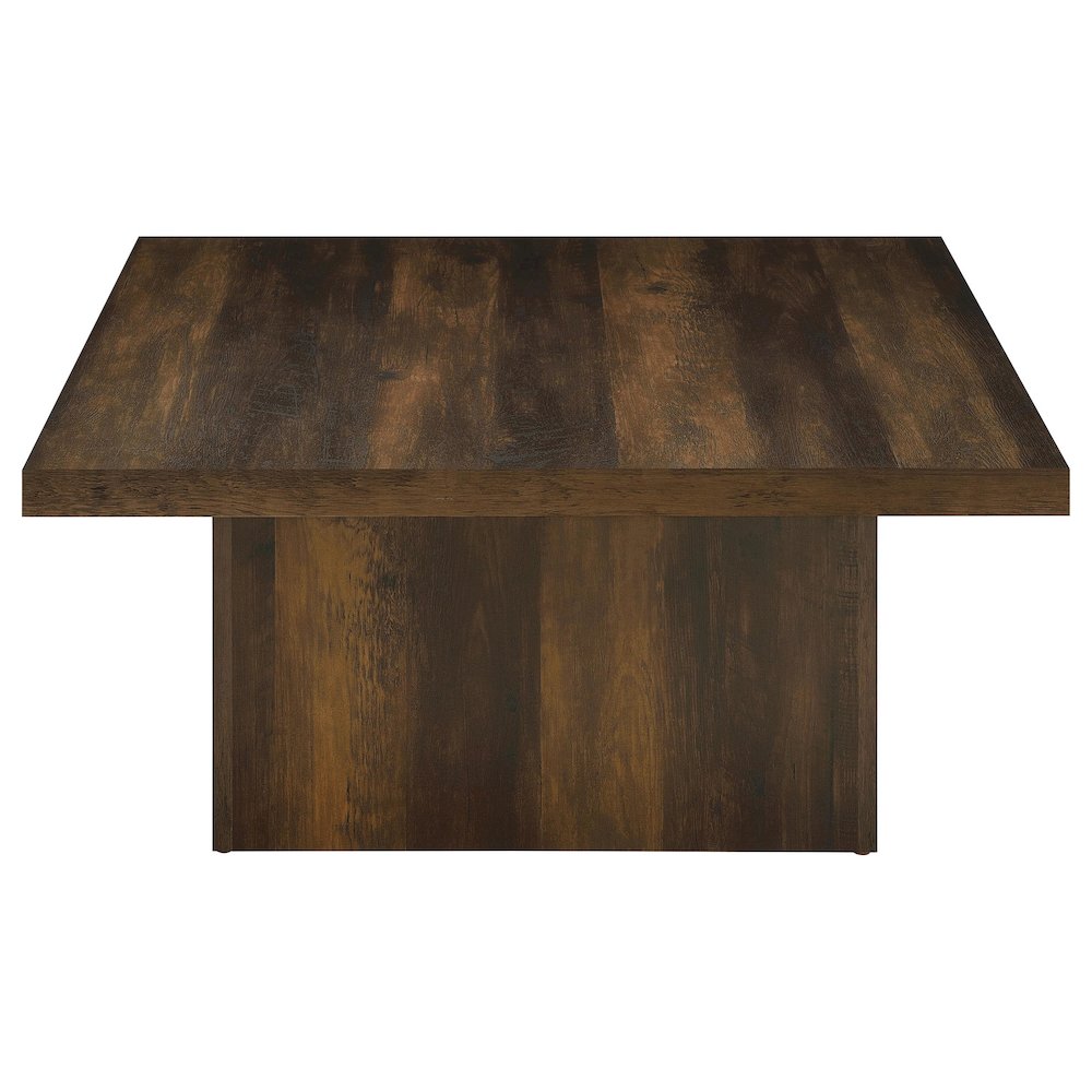 Devar 2-piece Square Coffee and End Table Set Dark Pine