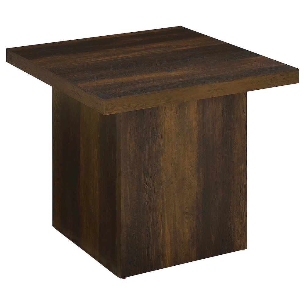 Devar 3-piece Square Coffee and End Table Set Dark Pine