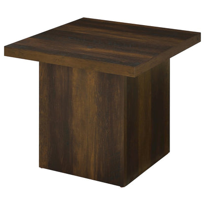 Devar 3-piece Square Coffee and End Table Set Dark Pine