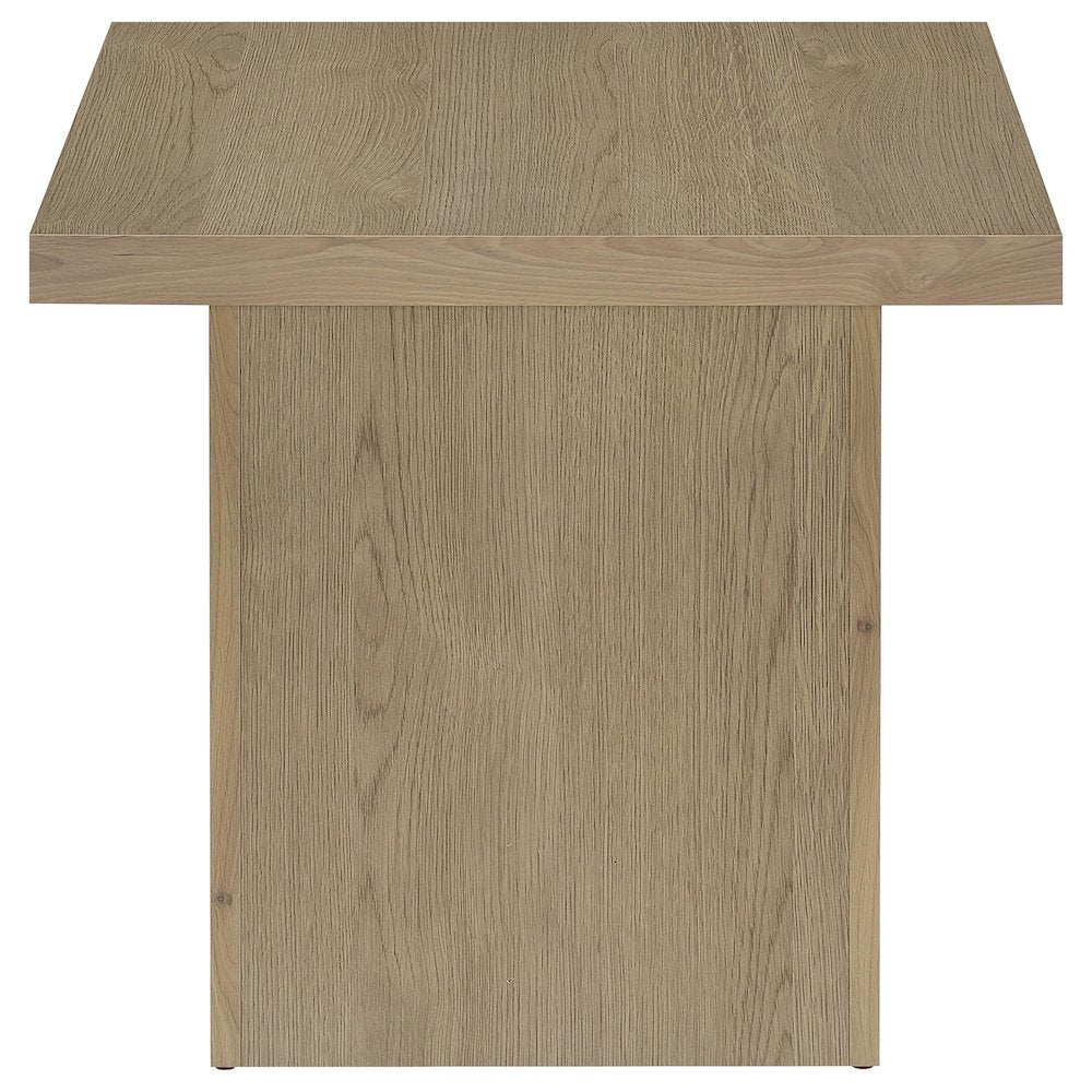 Devar Square Engineered Wood Side End Table Latte