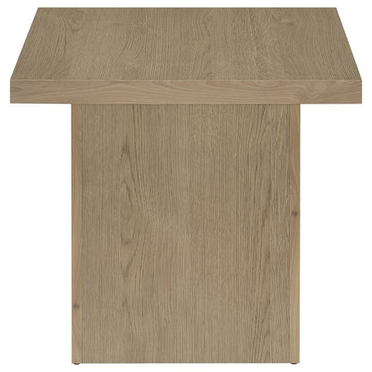 Devar 2-piece Square Cocktail Coffee End Table Set Latte