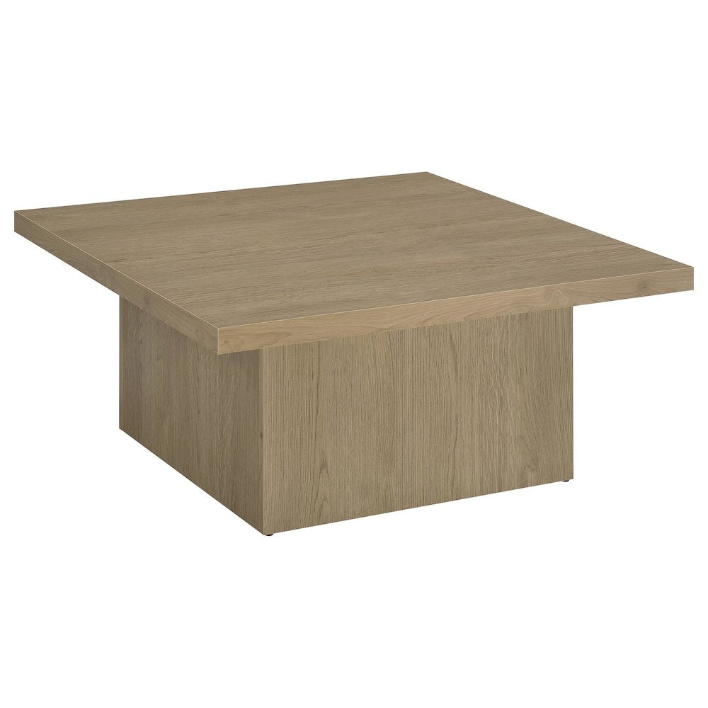 Devar 2-piece Square Cocktail Coffee End Table Set Latte