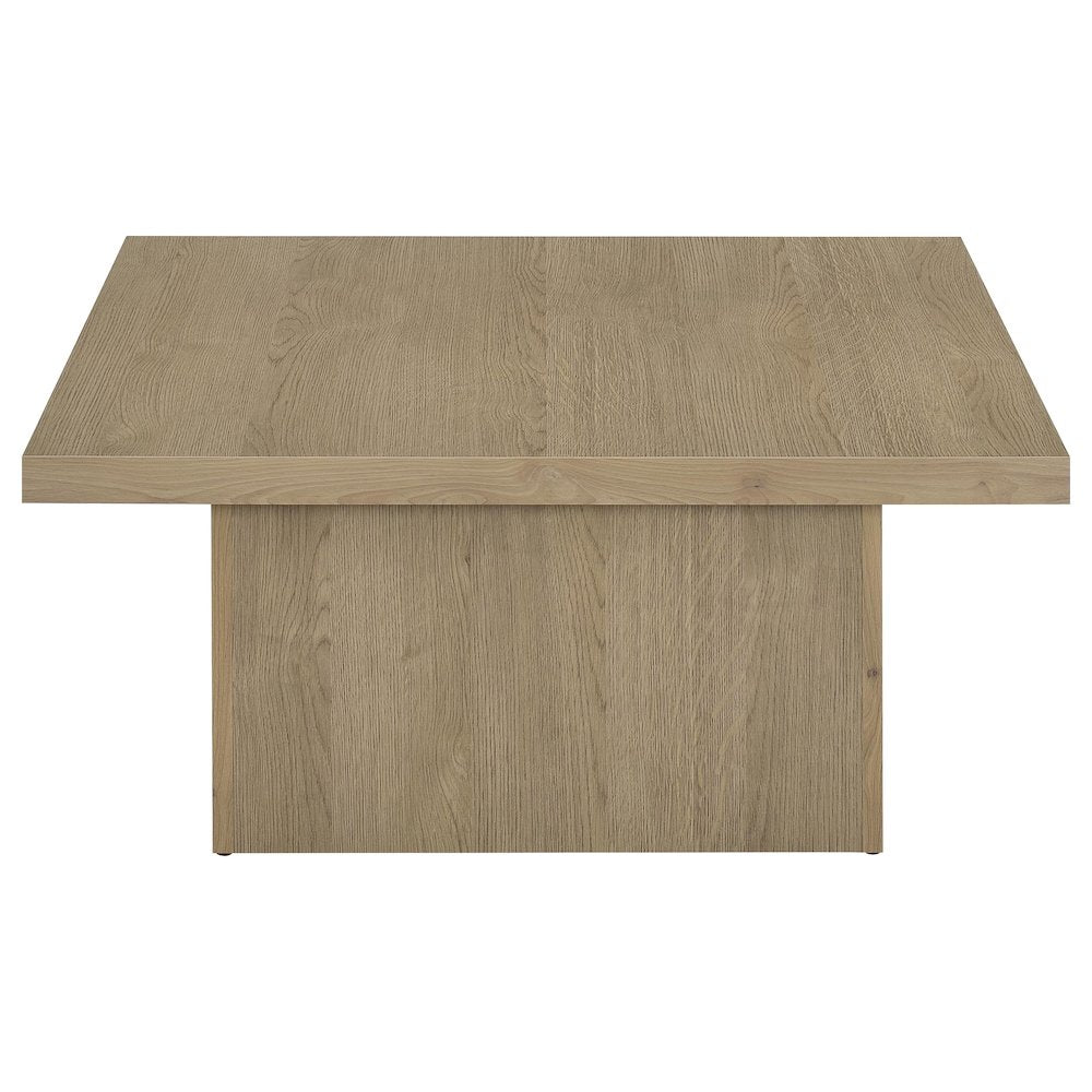 Devar 2-piece Square Cocktail Coffee End Table Set Latte