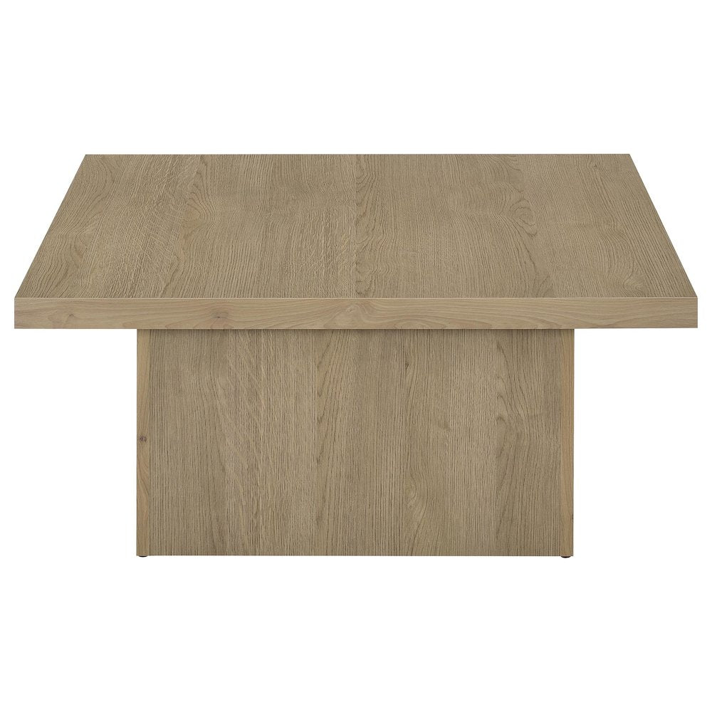 Devar 2-piece Square Cocktail Coffee End Table Set Latte