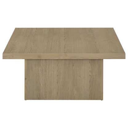 Devar 2-piece Square Cocktail Coffee End Table Set Latte