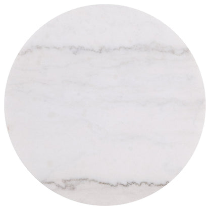 Jason 3-piece Round White Marble Coffee Table Set Greige