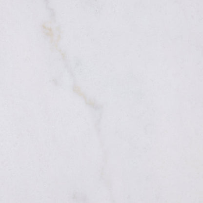 Jason Round White Marble Top Side End Table Honey Brown