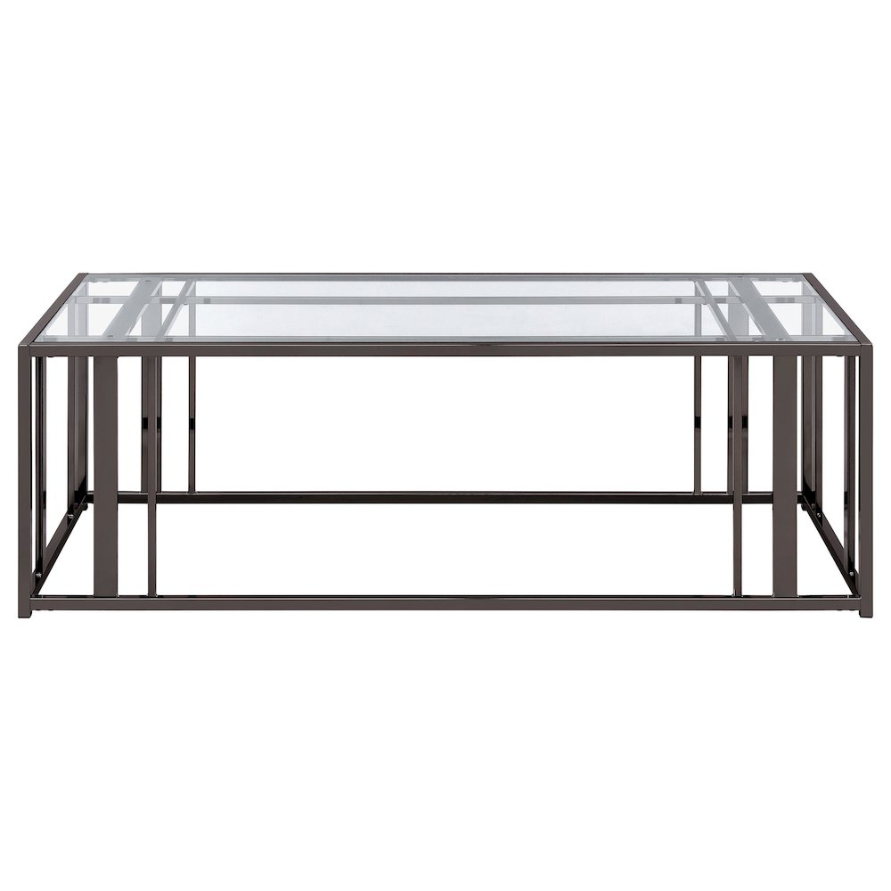Adri 2-piece Coffee and End Table Set Black Nickel