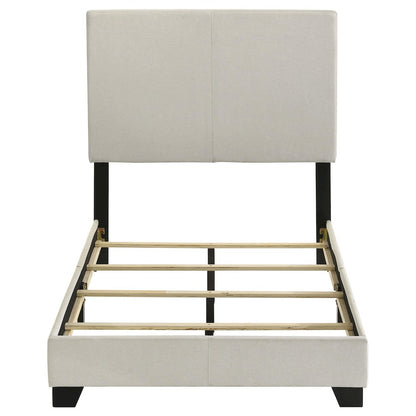 Dorian Fabric Upholstered Twin Panel Bed Cream