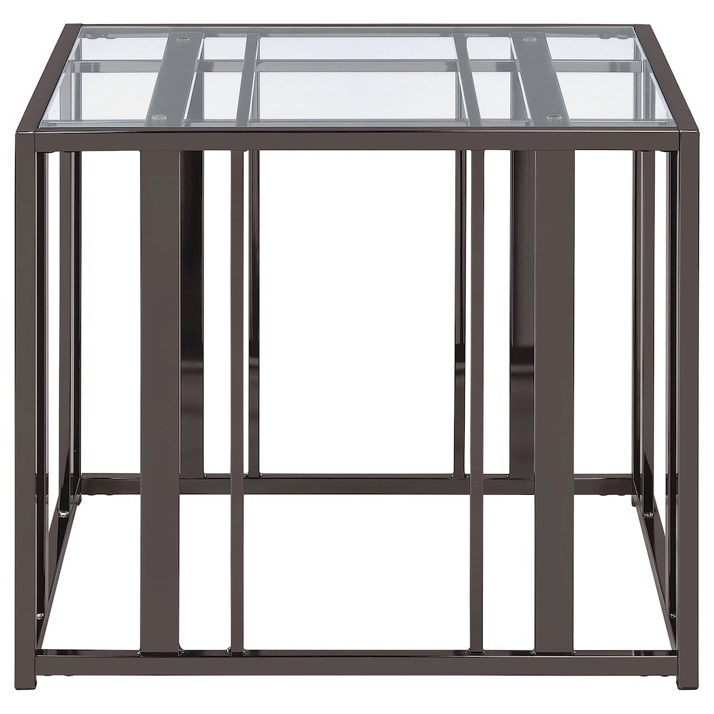 Adri 2-piece Coffee and End Table Set Black Nickel