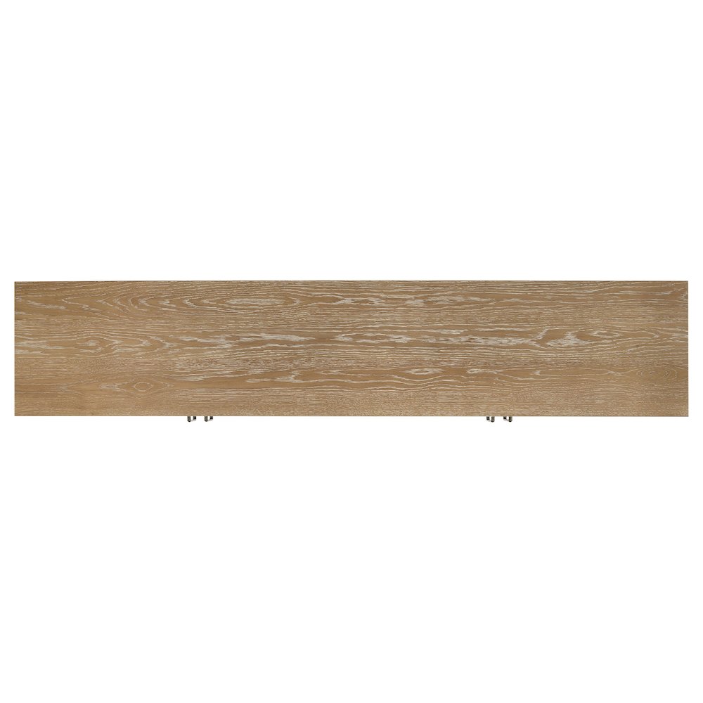 Brenham 79-inch 4-door TV Stand Media Console Light Oak