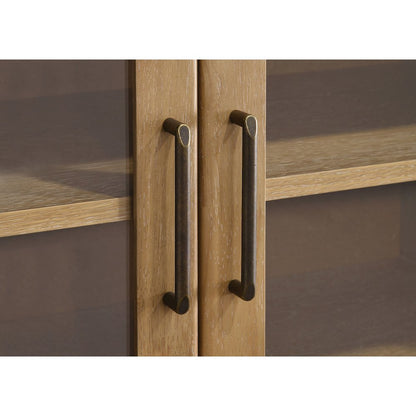 Brenham 79-inch 4-door TV Stand Media Console Light Oak