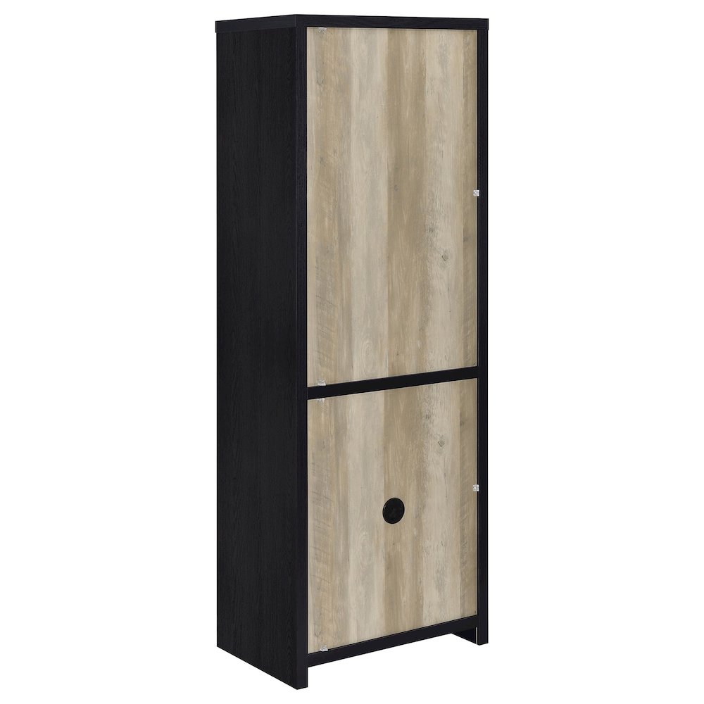 Denison 3-piece Entertainment Center 79-inch TV Stand Black