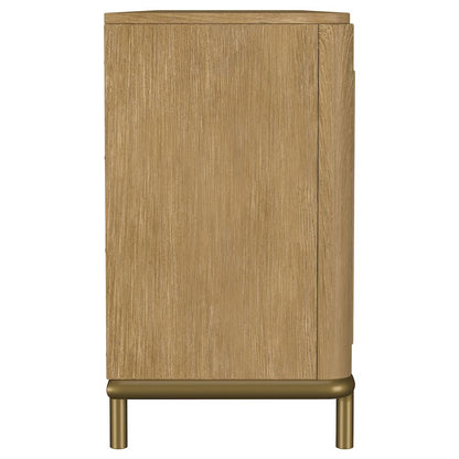 Arini Rattan Cane 2-door TV Stand Media Console Sand Wash