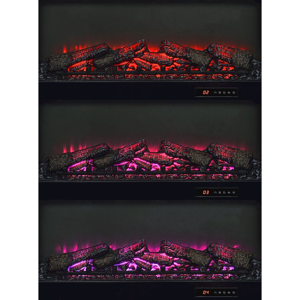 Fuller 60-inch 2-door TV Stand Fireplace Media Console Mango