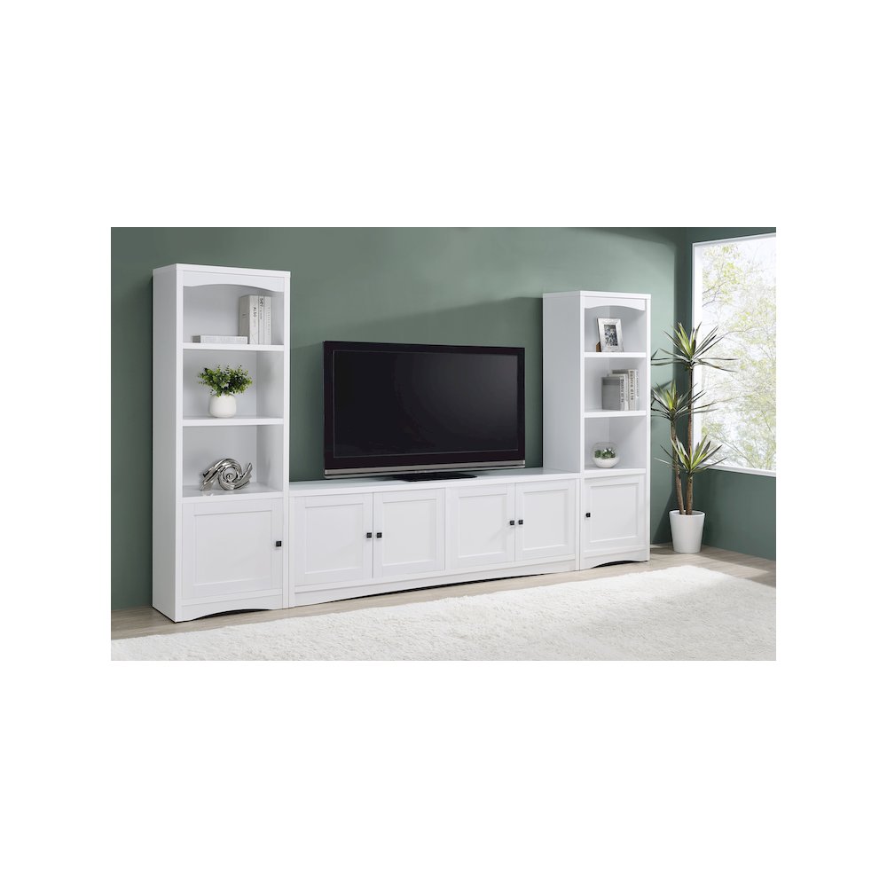 Laughlin 3-piece Entertainment Center TV Stand White