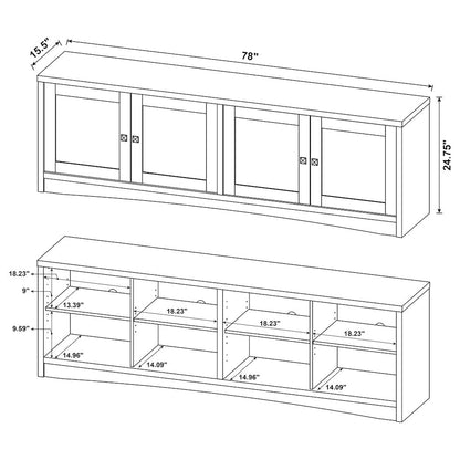 Laughlin 3-piece Entertainment Center TV Stand White