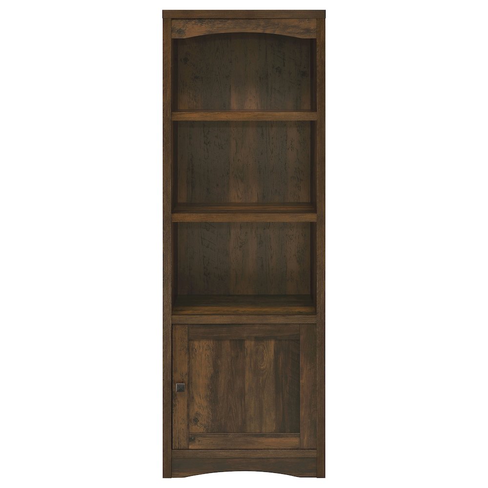 Laughlin 3-shelf Engineered Wood Media Tower Dark Pine