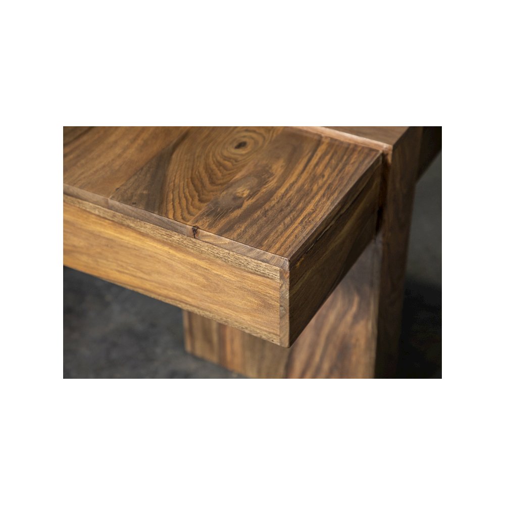 Samira Square Solid Wood Coffee Table Natural Sheesham
