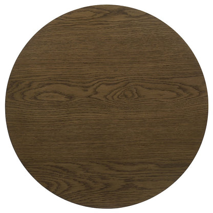 Kessler 3-piece Round Sculptural Wood Coffee Table Set Brown