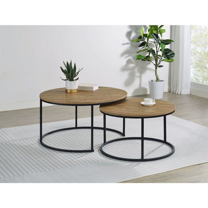 Lainey 2-piece Round Nesting Coffee Table Mango