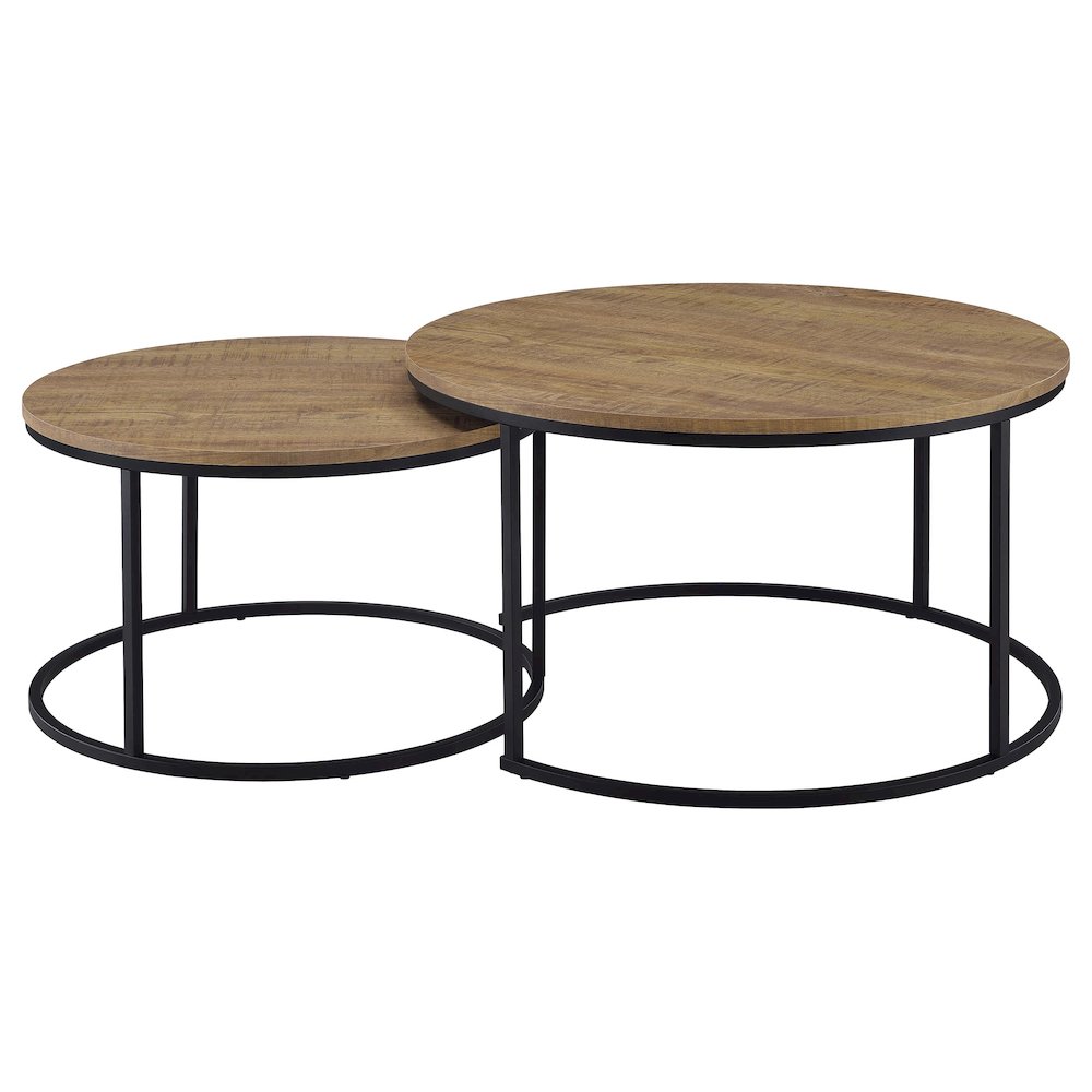 Lainey 2-piece Round Nesting Coffee Table Mango