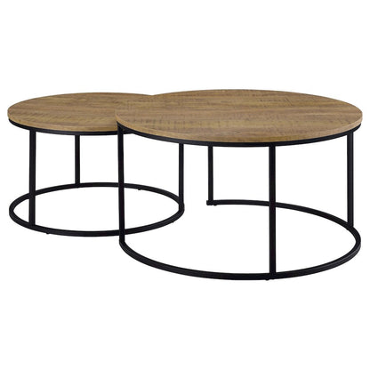 Lainey 2-piece Round Nesting Coffee Table Mango