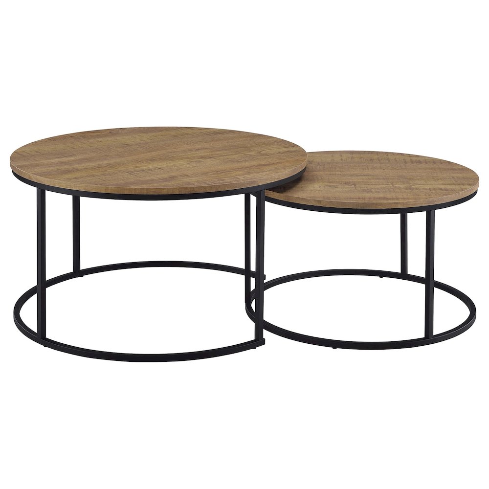 Lainey 2-piece Round Nesting Coffee Table Mango
