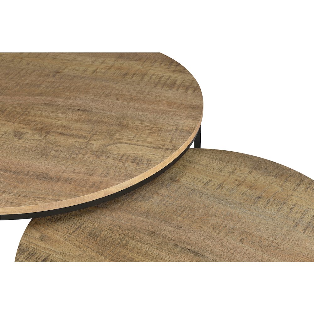 Lainey 2-piece Round Nesting Coffee Table Mango