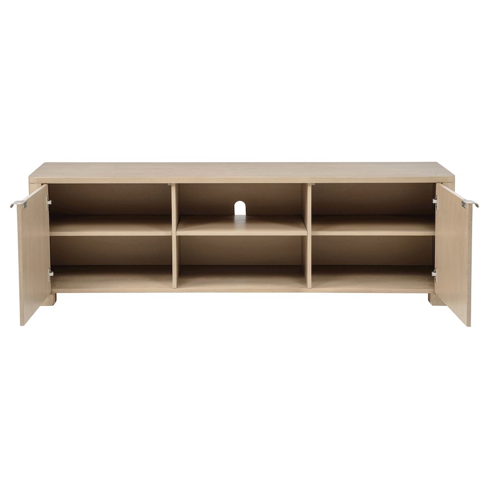 Marcelo 71-inch TV Stand Media Console Light Elm