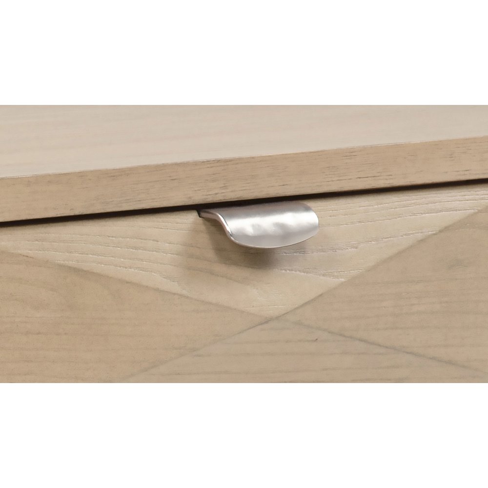 Marcelo Wood Coffee Table with 2 Drawers and Shelf Light Elm