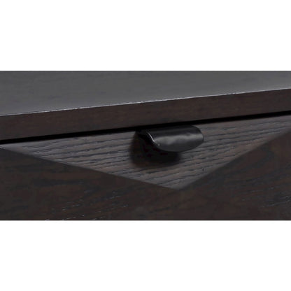 Marcelo Wood Coffee Table with 2 Drawers and Shelf Coffee