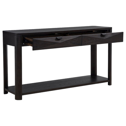 Marcelo Sofa Console Table with 2 Drawers and Shelf Coffee