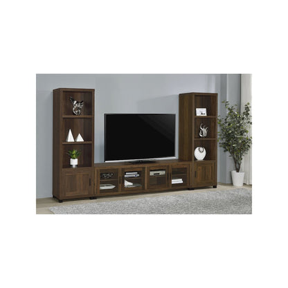 Sachin 3-piece 79" TV Entertainment Center Dark Pine