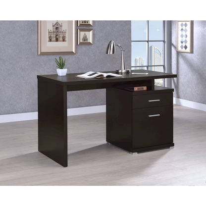 Irving 47-inch 2-drawer Office Computer Desk Cappuccino