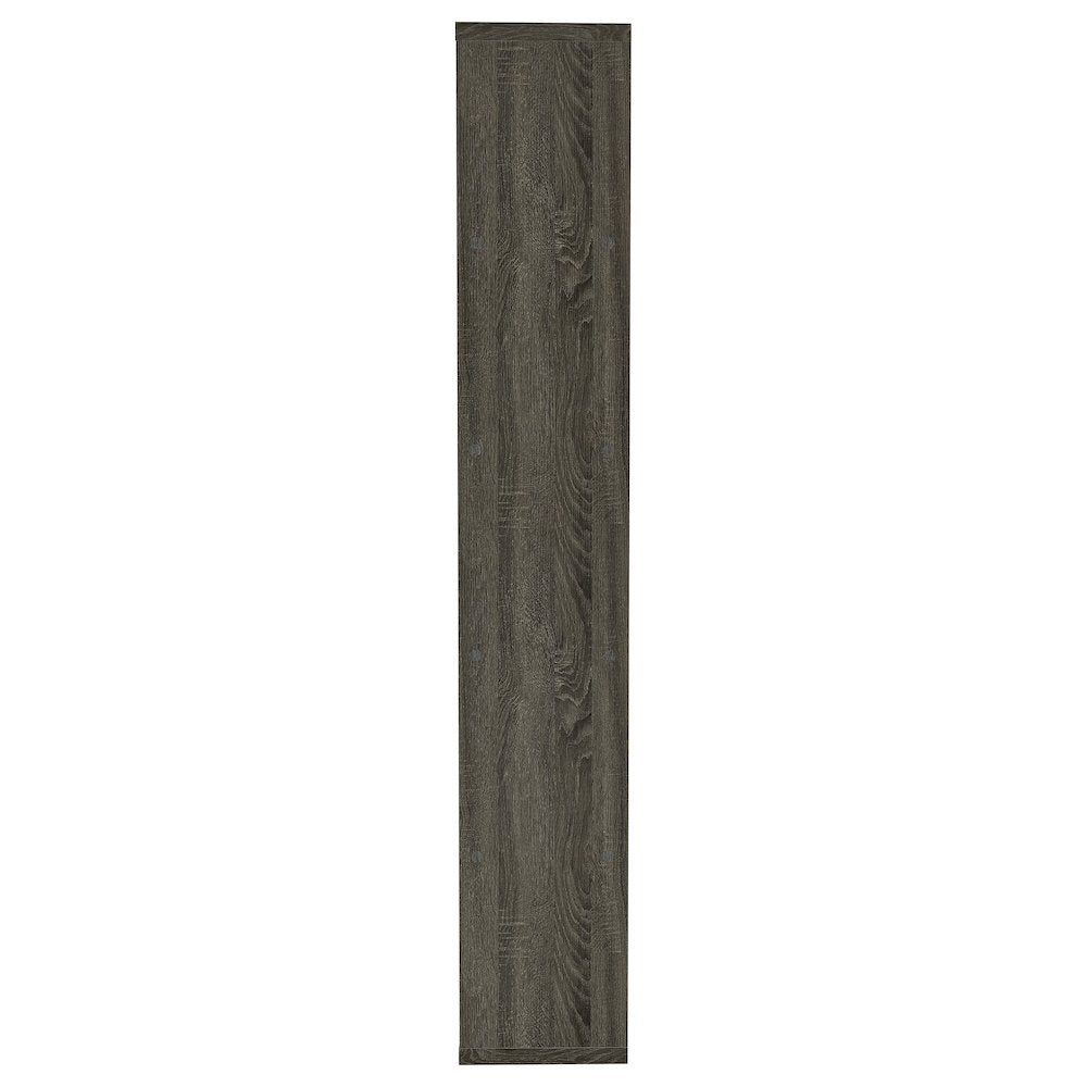 Harrison 71-inch 5-shelf Bookshelf Weathered Grey