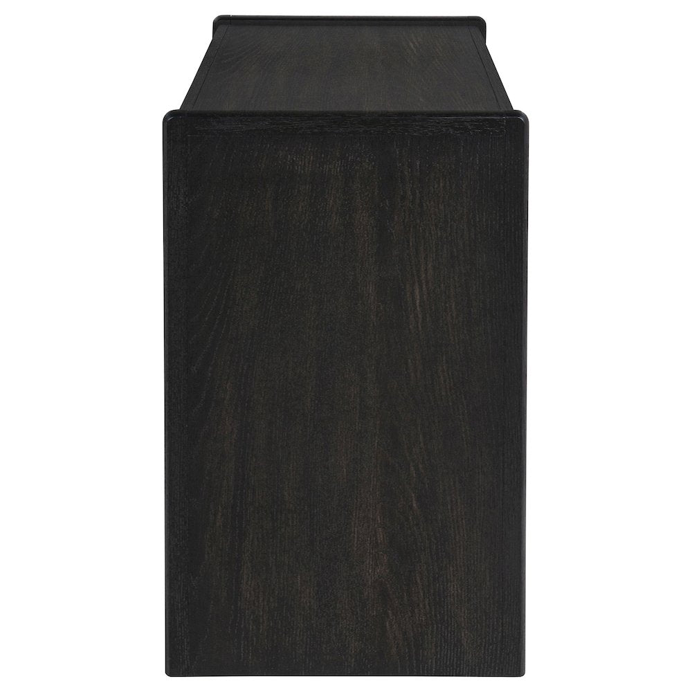 Leandro 2-drawer Home Office Writing Desk Burnished Black