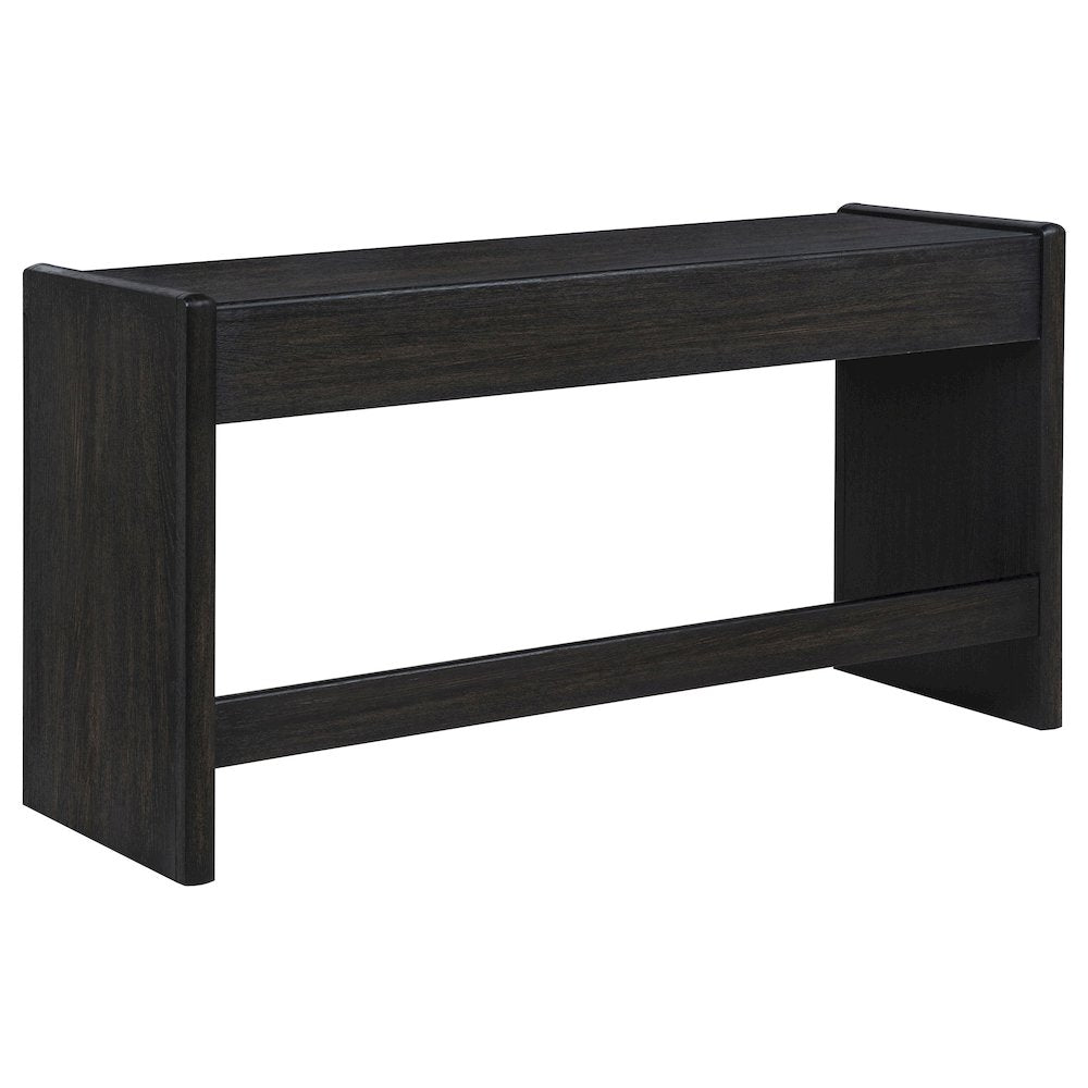 Leandro 2-drawer Home Office Writing Desk Burnished Black