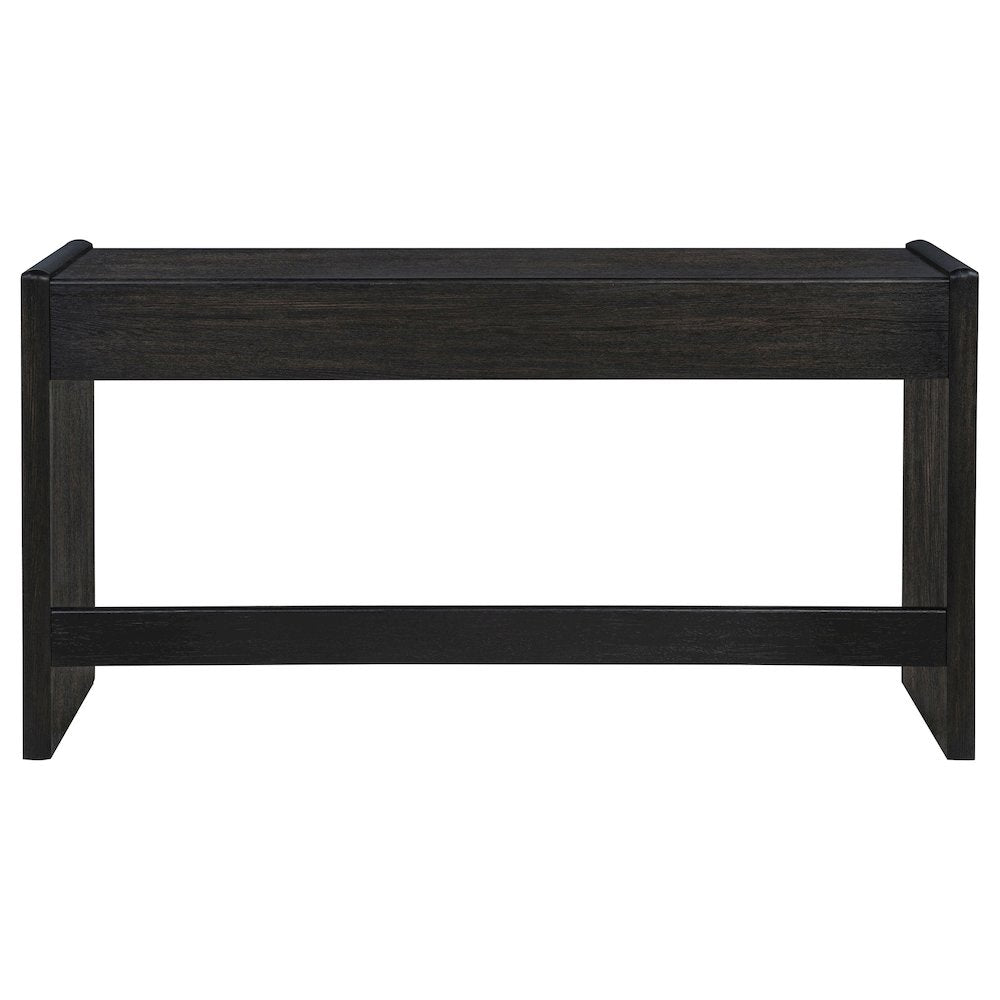 Leandro 2-drawer Home Office Writing Desk Burnished Black