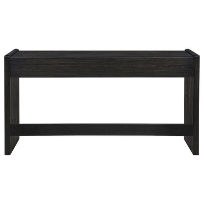 Leandro 2-drawer Home Office Writing Desk Burnished Black