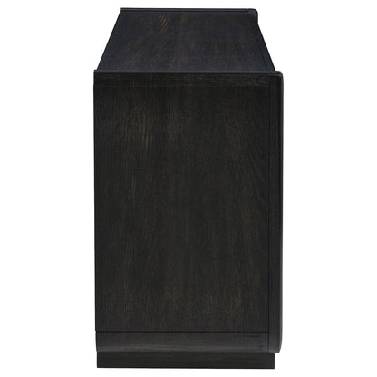 Leandro 2-drawer Home Office Writing Desk Burnished Black