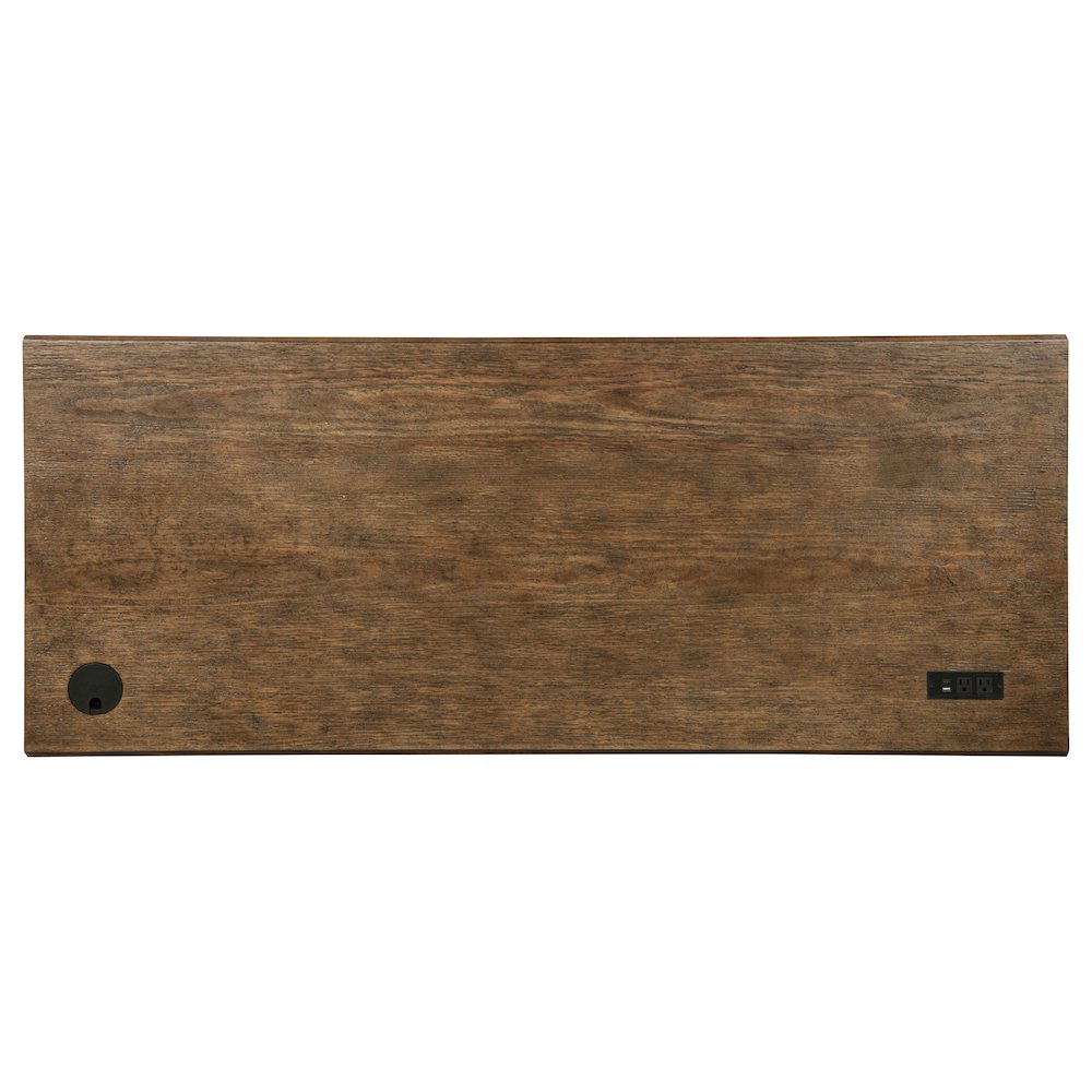 Altidore 68-inch 7-drawer Executive Home Office Desk Distressed Brown