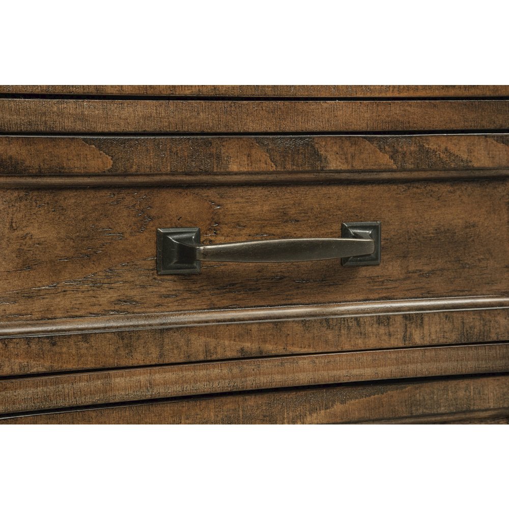 Altidore 68-inch 7-drawer Executive Home Office Desk Distressed Brown