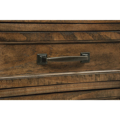 Altidore 68-inch 7-drawer Executive Home Office Desk Distressed Brown