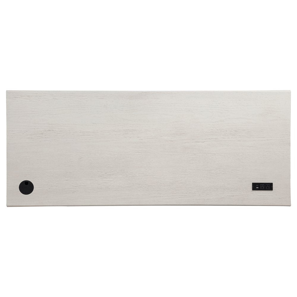 Altidore 68-inch 7-drawer Executive Home Office Desk Distressed White