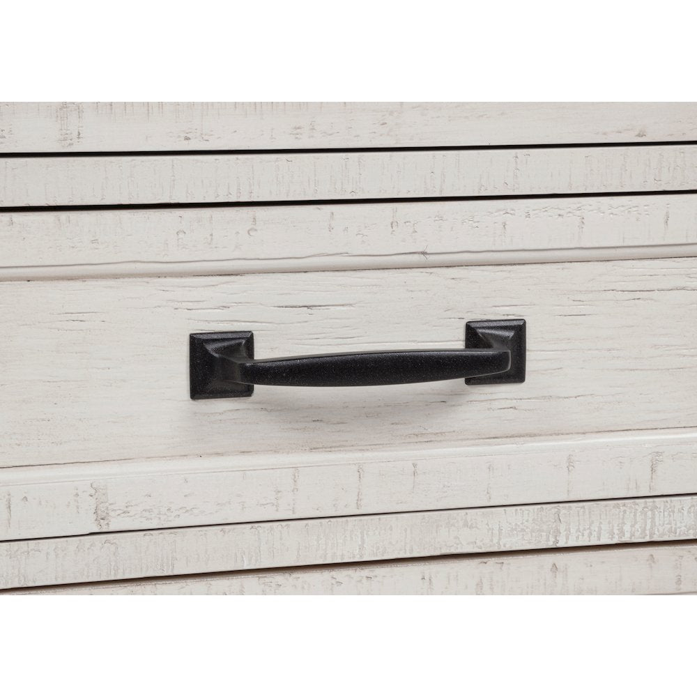 Altidore 68-inch 7-drawer Executive Home Office Desk Distressed White